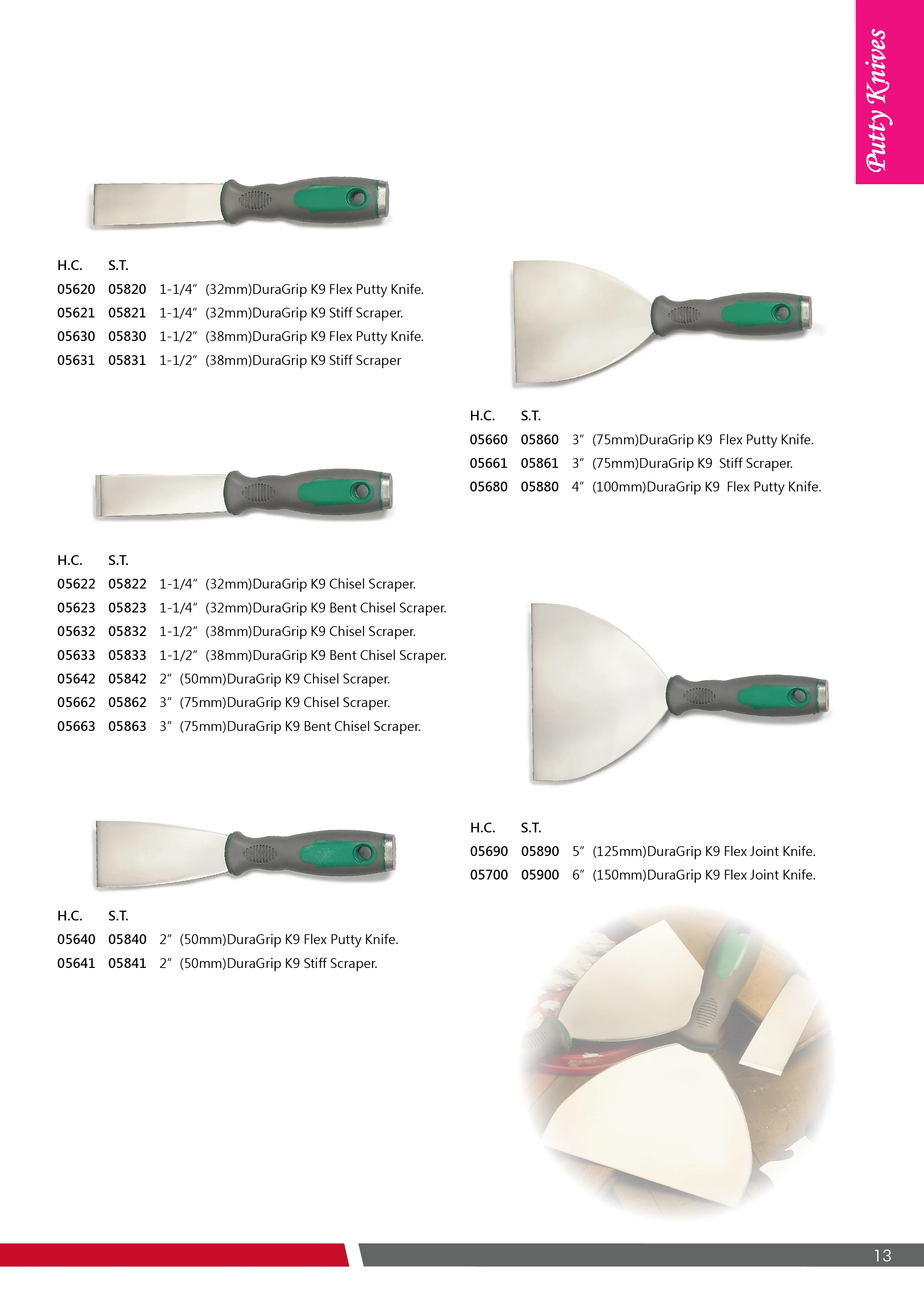 Durable Putty Knife Scrapers for Drywall