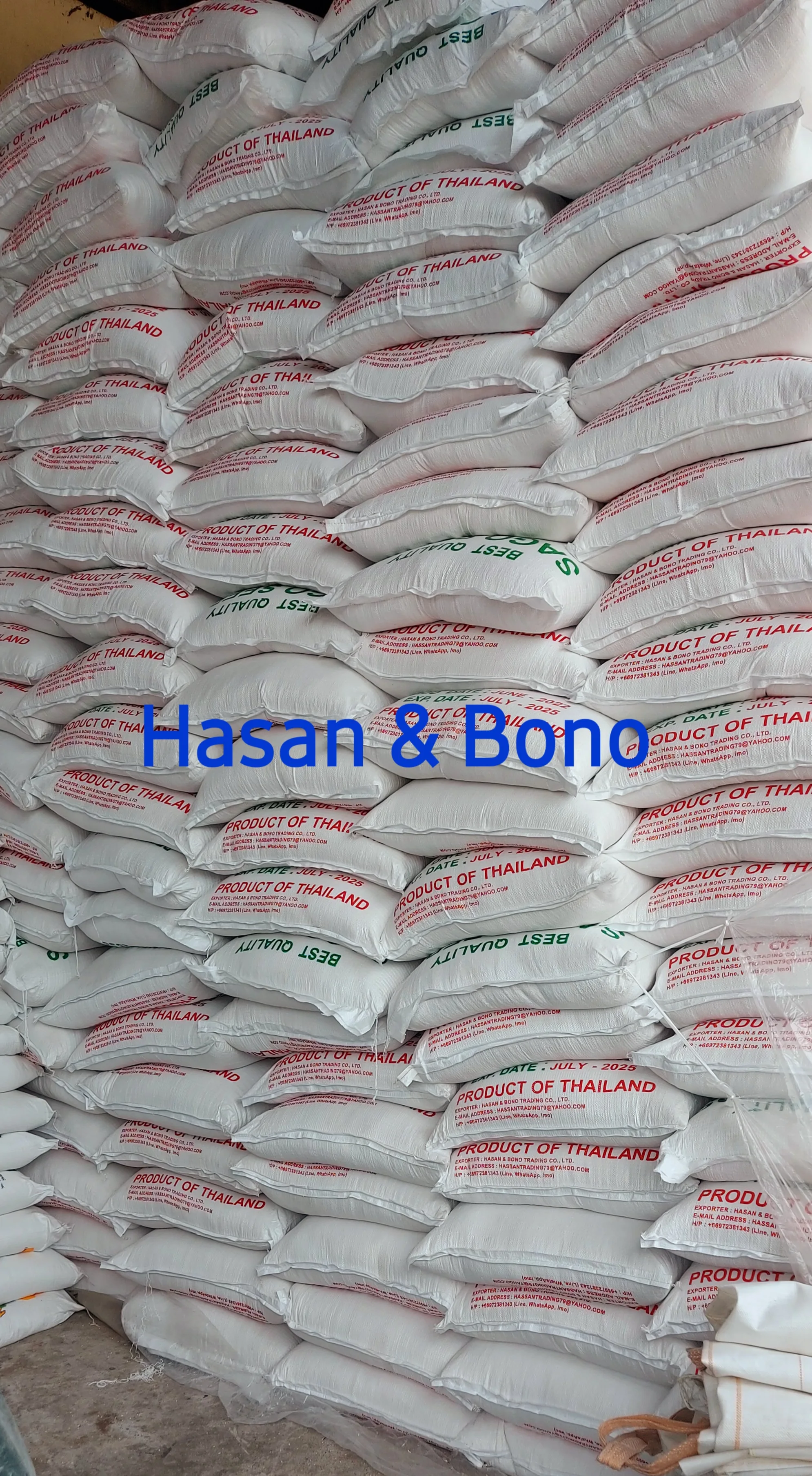 Ready To Ship Best Selling 2023 High Quality Wholesale Tapioca Starch Export From Thailand Manufacturer.