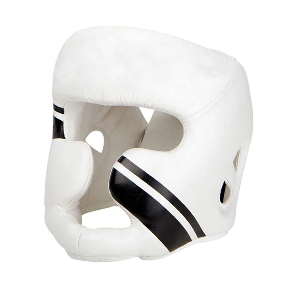  Индивидуальная оптовая продажа качественные головные уборы для бокса MMA тренировочная защита из натуральной коровьей кожи кикбоксинга