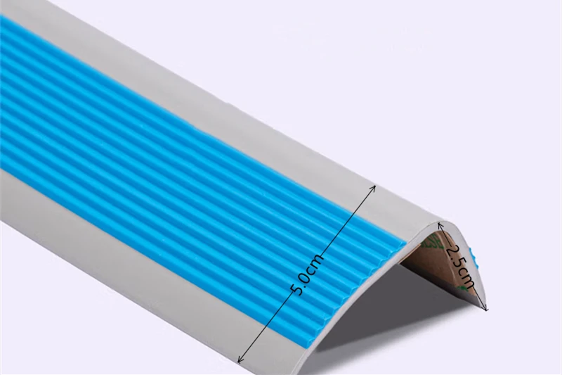 Rubber Stair Corner Trim, Non-Slip Step Tread L Shape Stair Edge Protector