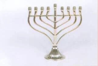 Menorah Candle Holder in Brass Aluminium and Stainless Steel in 3 Lights to 9 Lights Used in Jewish Culture for Home Decoration
