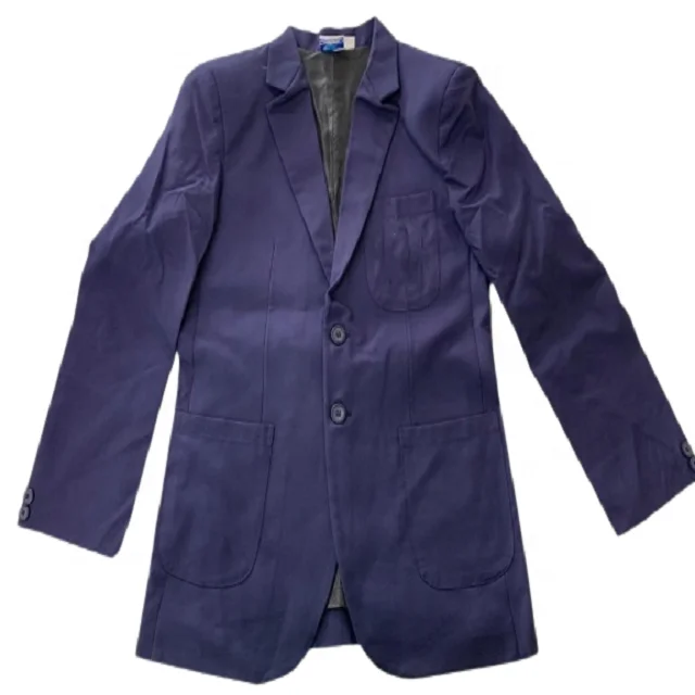 Customized Wholesale Manufacturer School Uniform Long Sleeve Three Pocket Plain Red Blazer