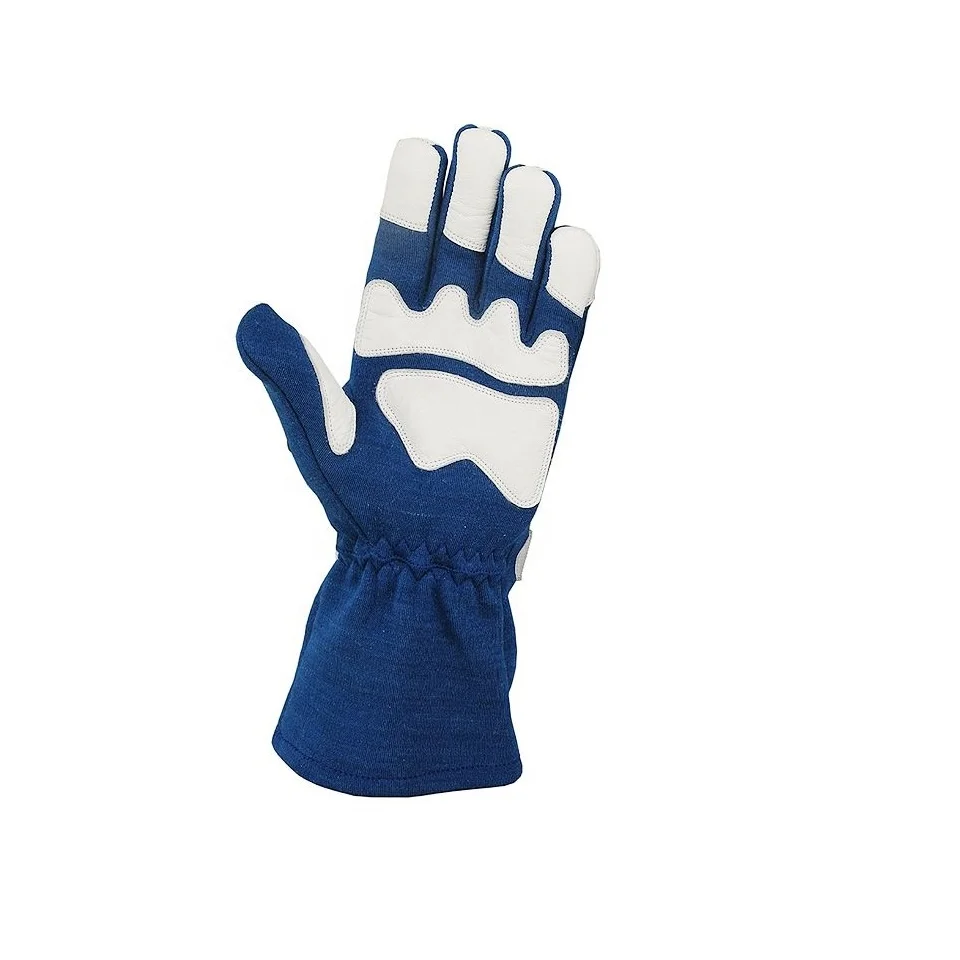 Custom All Weather Breathable Fireproof SFI 3.3/5 Nomex Auto Car Sports F1 Car Racing Gloves For Adult