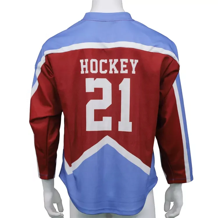 Top quality sublimated ice hockey jersey customized designs logos and best custom material cheap wholesale price