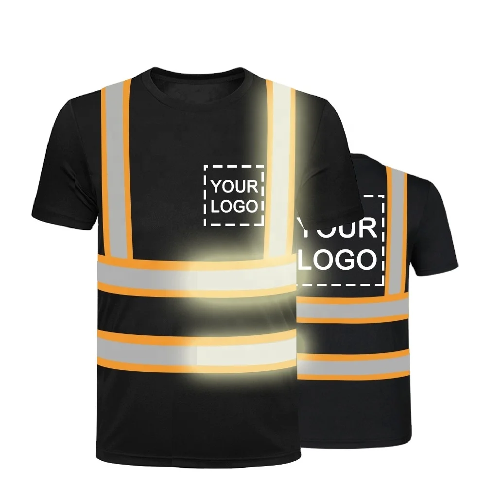 
2021 New Style Man Work Wear Safety Clothing Hi Vis T-Shirt Reflective T Shirt Fashionable New Design 