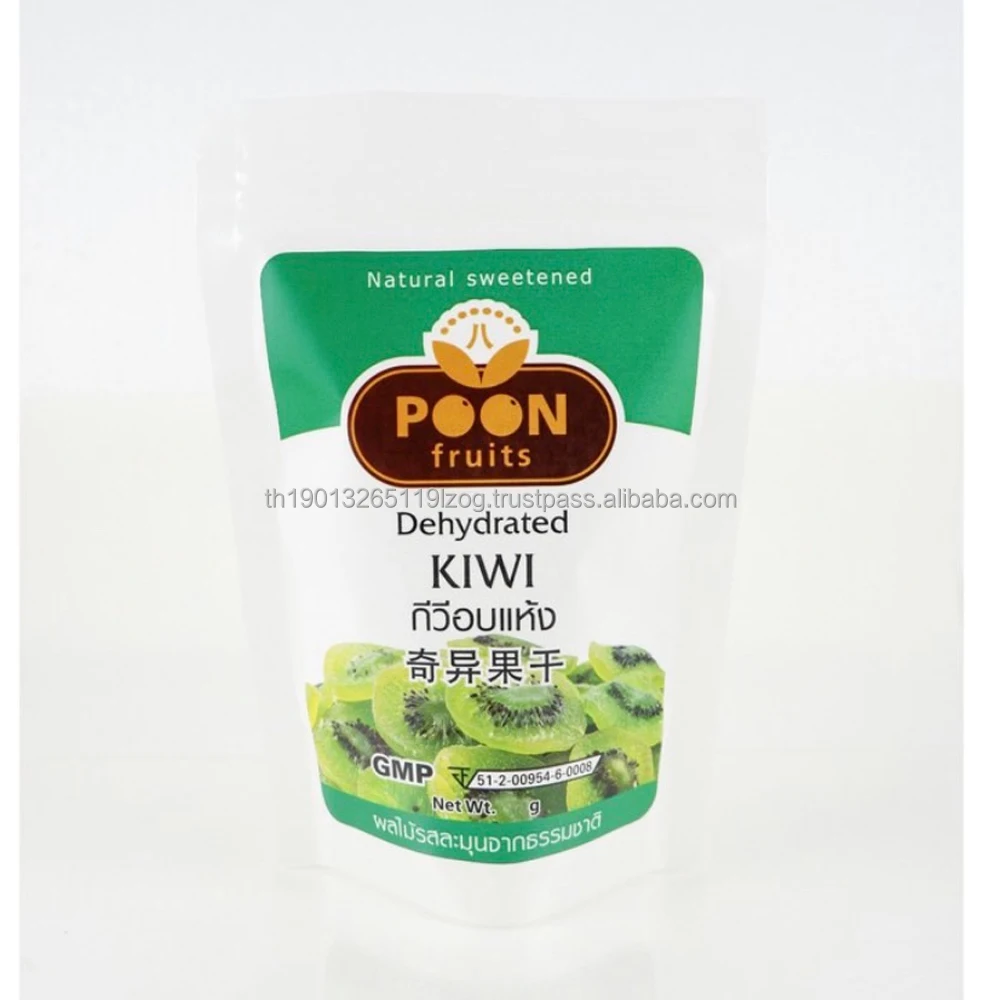 DRIED KIWI Natural sweet green Premium quality green dried Kiwi Authentic organic dried fruit from Thailand