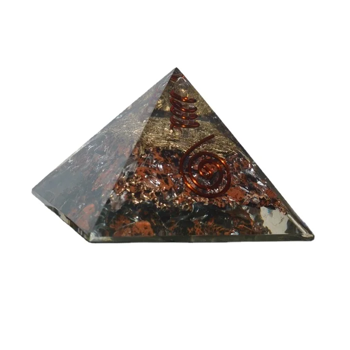 Buy Mahagoni Obsidian Orgonite Pyramid | Mahagoni Obsidian Orgonite Pyramid for Sale | Orgone Stone pyramid prices