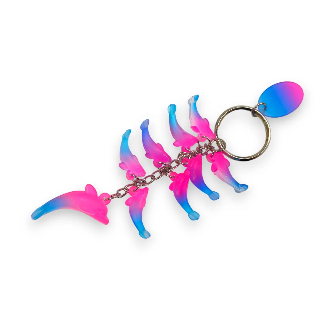 Dolphin Keychain 8 piece Colorful Keychain Sea Park Souvenir Wholesale Item