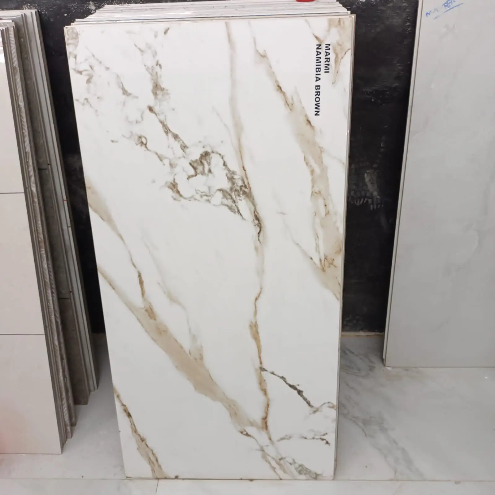 High Quality Glazed Polished Porcelain Floor Wall Tiles New Design 600X1200 MM Ceramic Exterior Application Direct Foshan India