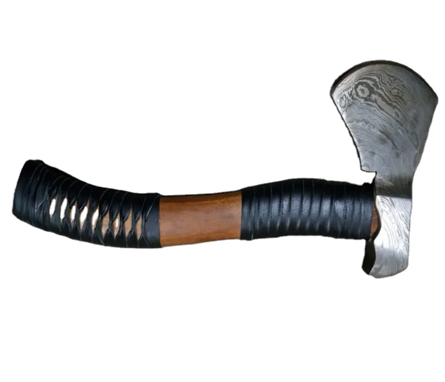 
Дамасская Сталь ТОПОРА Дамасская сталь лезвия HRC52-58 MH-00219 mulitpurpose 1,5 кг деревянные 13 