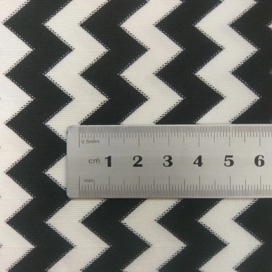 Jacquard stripe warp knit fabric polyester nylon stretch fabric for swimwear #TJNT-2024