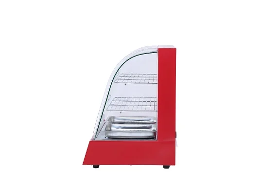 Commercial Electric Hot Food Display Showcase Machinery Industry equipment Glass Warming Showcase