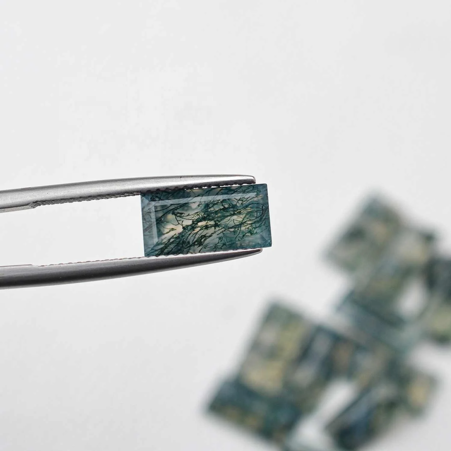 Green Moss Agate Faceted Baguette Cut Loose Gemstone Best Quality Wholesale Price 3x6mm To 8x16mm Most Trending Items Right Now