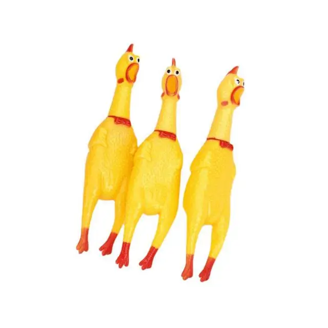 Dog Toy Squeaky Chicken S/M/L Three Size Screaming Chicken Sound Toy Pet Chew Toy
