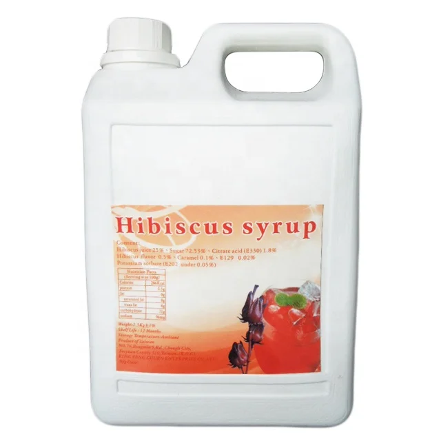 Hibiscus concentrated fruit juice syrup