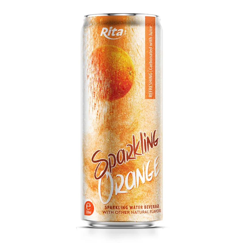 320ml Sleek Can Sparkling Peach Water Hight Quality Wholesale Carbonated Beverage Private Label Soft Drink OEM ODM