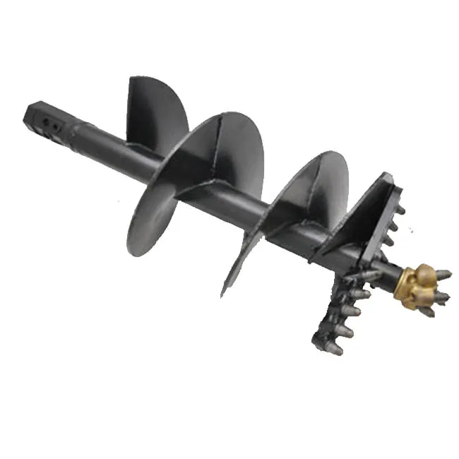 Skid Steer Post-Hole Diggers 18 inch diameter hex agonal drive industrial rock auger for skid-steers