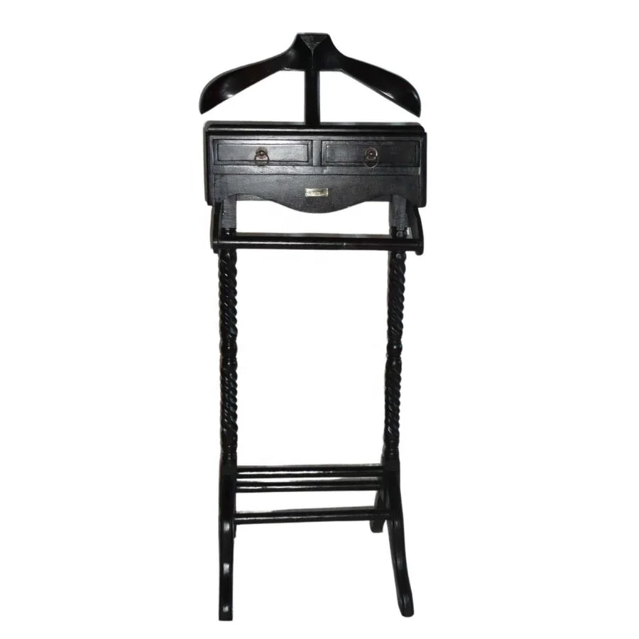 Coat Hanger Solid Wood Valet Stand Wooden Accessories Coat Rack for Home Office Furniture Hotel Furniture and Laundry Furniture