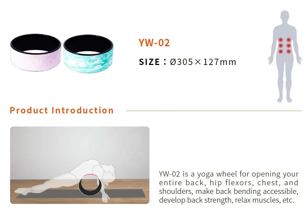 Yoga Wheel Sports Back Circle to Relieve Back Pain and Myofascial Release