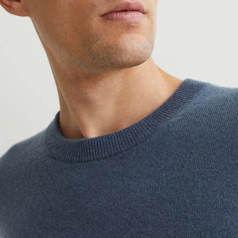 Customized Thick Cashmere Wool Winter Sweater for Men  Jumper 2021 Fashion Round Neck  Sweater