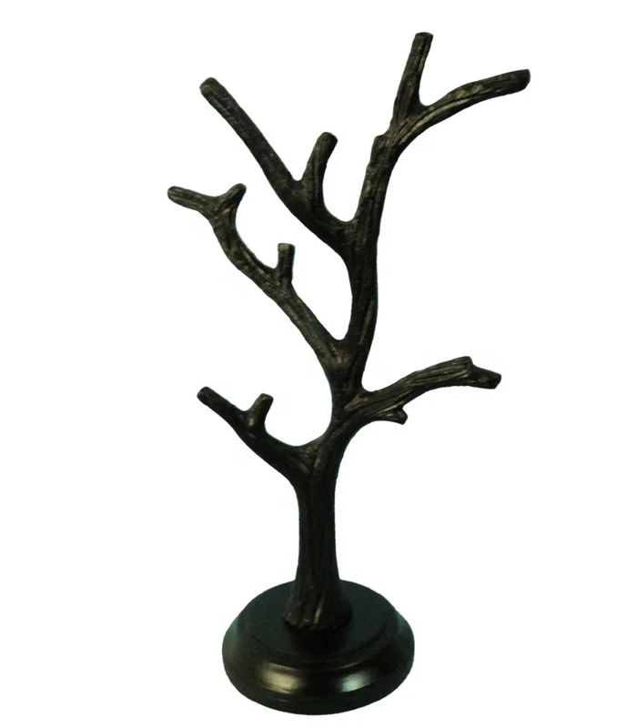 New Design Aluminium Made Tree Style Jewellery Stand black and silver color combination beautiful designer jewelry stand