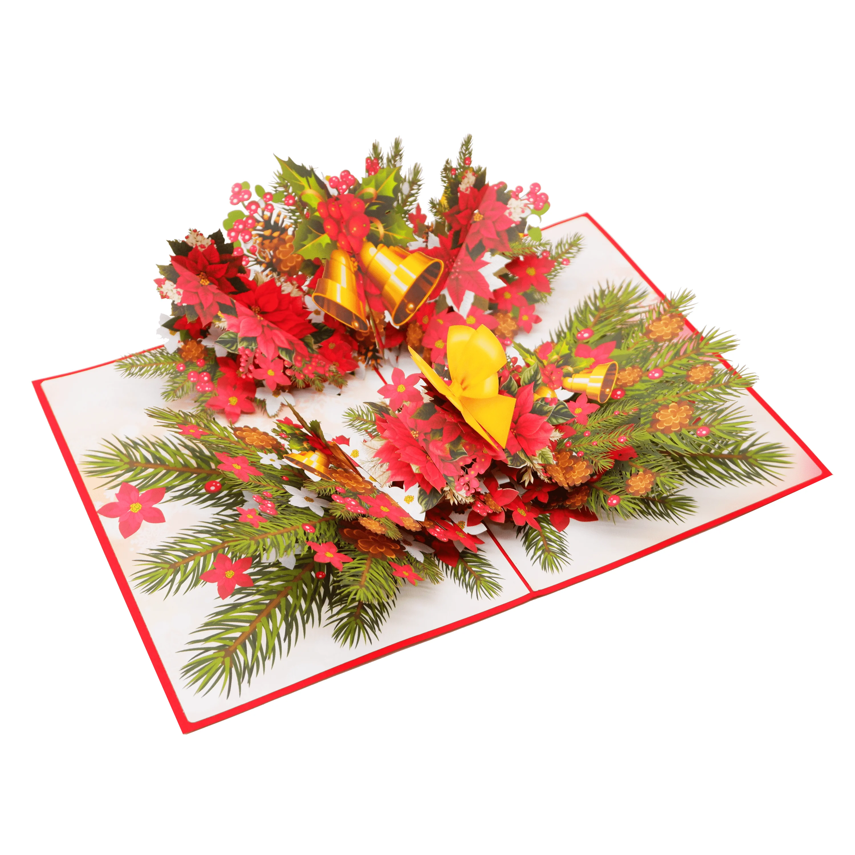 Christmas 3D Pop Up Card Top Trending Best Seller Custom Design Handicraft Paper Crafts From Vietnam Gifts & Crafts Laser Cut