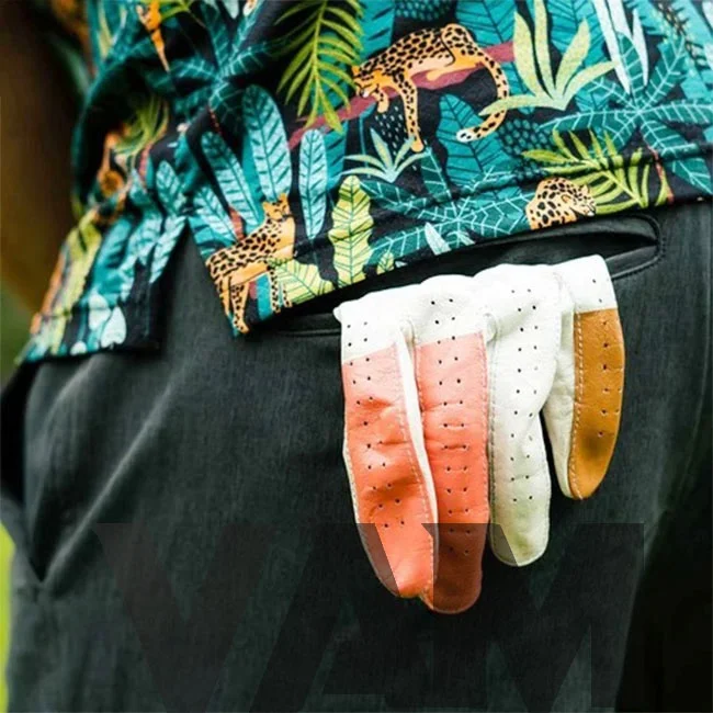 Перчатки для гольфа с логотипом под заказ овчина подходят мужчин OEM Кожаные Для Гольфа Cabretta кожаные перчатки