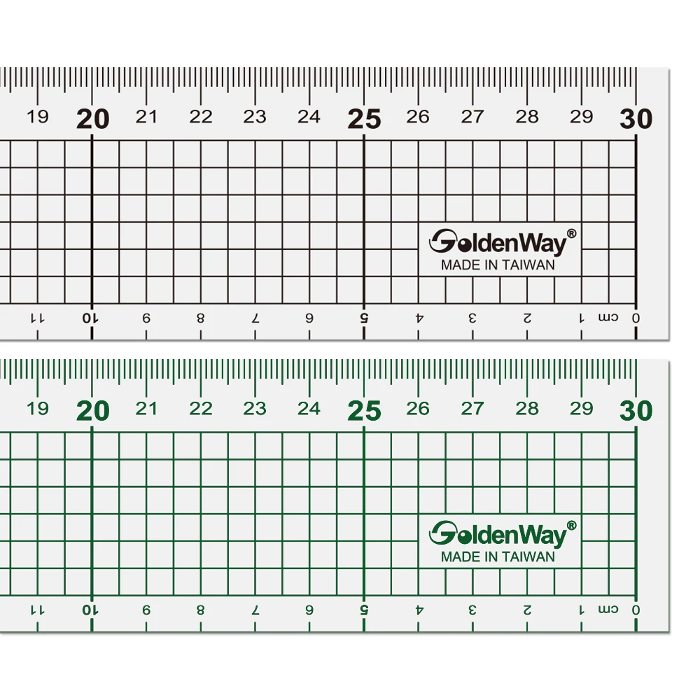 Wholesales Transparent School Ruler 30 cm Cutting Ruler