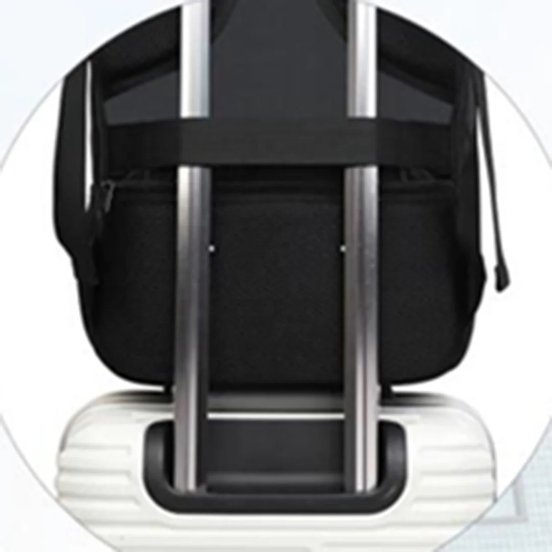 Wholesale Black Nylon Laptop Backpack Unisex USB Charging and Waterproof Features Stylish Rucksack for Students and Office Use