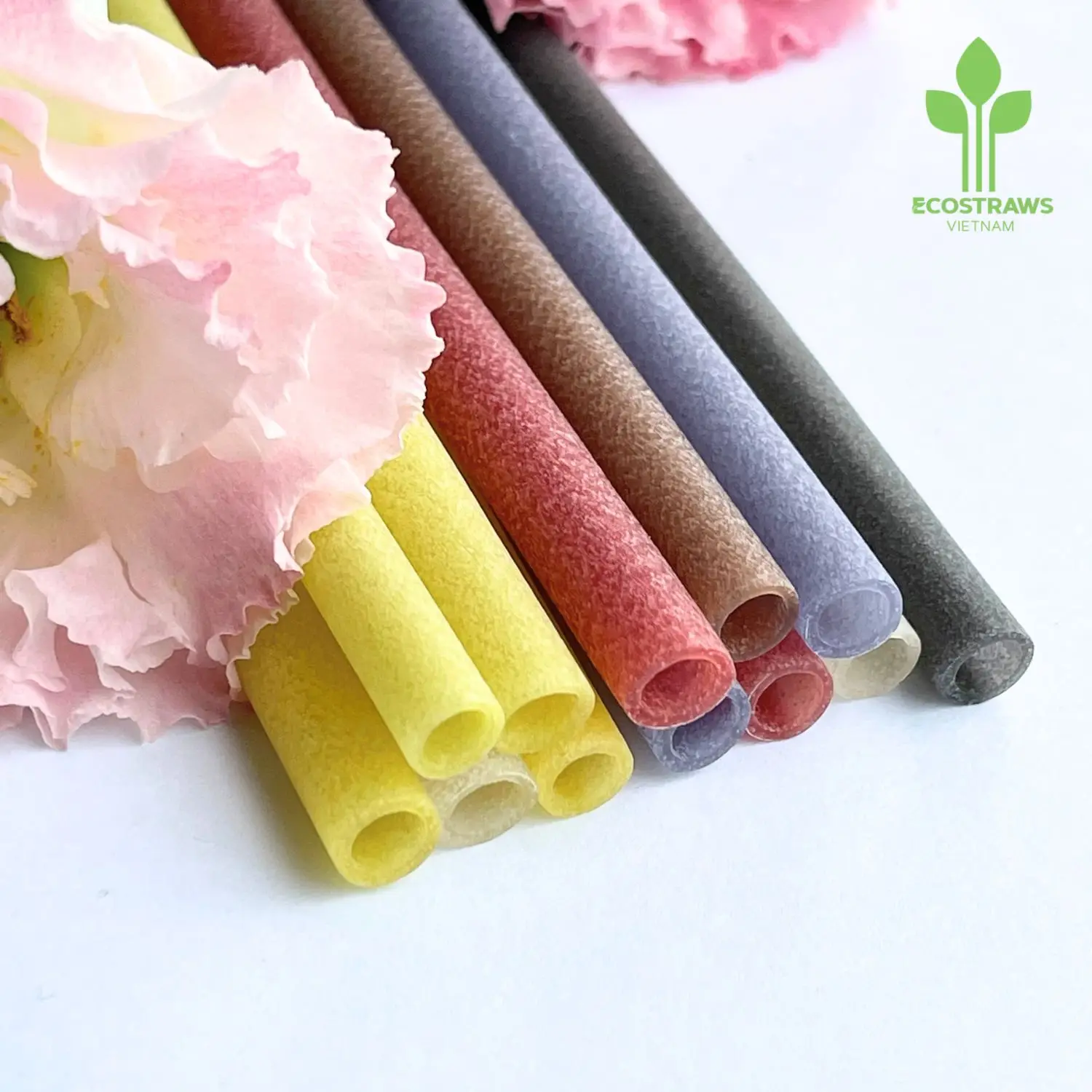 Солома для питья риса Лидер продаж съедобные соломинки бесплатный образец в картонной коробке вьетнамский производитель