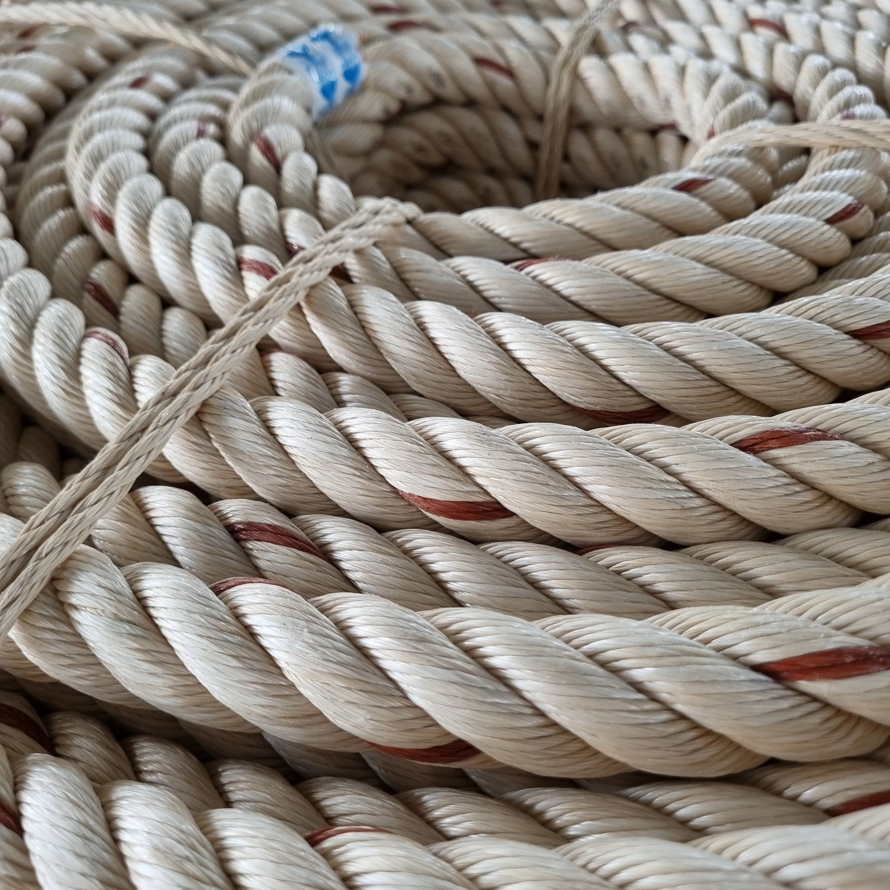 Wholesale Polypropylene Braided Rope 10mm 4-Strand Agriculture Twisted PP Fishing Line Danline PP Rope from Vietnam in Coil Packing