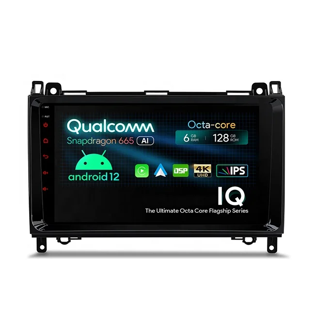 9 inch Android 12 Touch Screen Car Multimedia System with Instant Access to Reversing Mode 4K Video for Mercedes-Benz W245