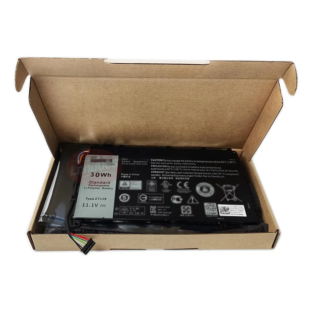 271J9 Laptop Battery 11.1V 30Wh Replacement for Dell Latitude 13 7000 7350 3WKT0 GWV47 Repair Part