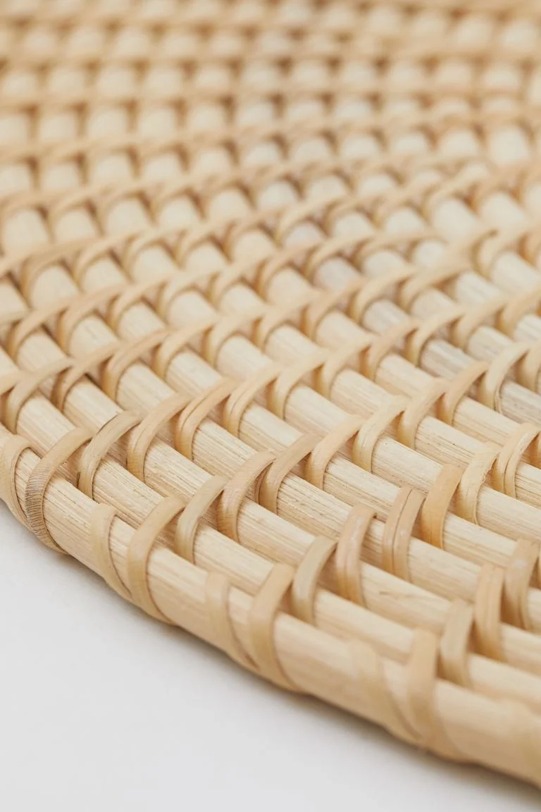 Handmade Rattan Place Mats Non-slip Coaster Rattan customize colors, kitchen accessories table mat