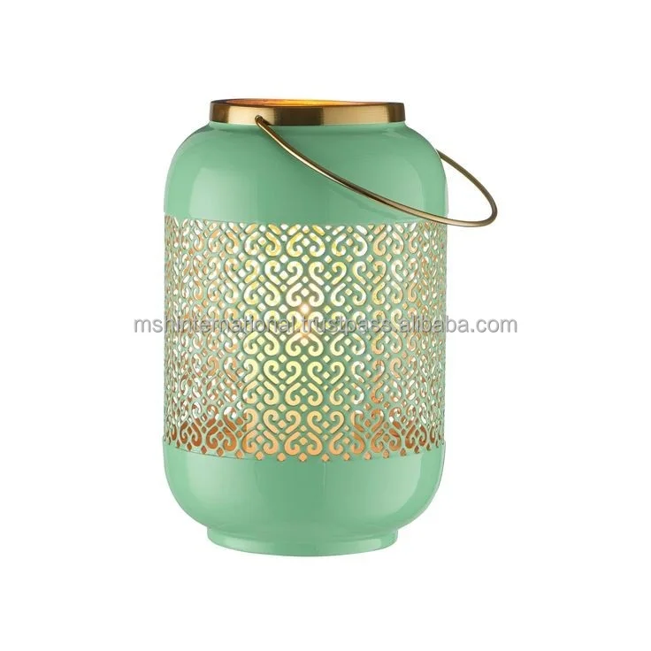 Wholesale European Style Floor Standing Wrought Iron Wind Lantern Candle Lantern Candle Holder For Home Decor