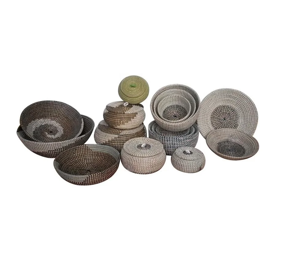 Woven laundry baskets for clothing wholesale made in vietnam for the wholesales seagrass natural products