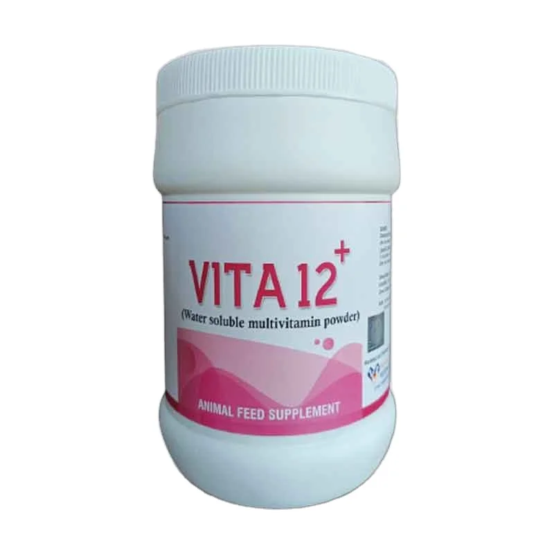 VITA 12+ improves metabolism supports normal growth enhances milk production fertility and is useful during times of stress.