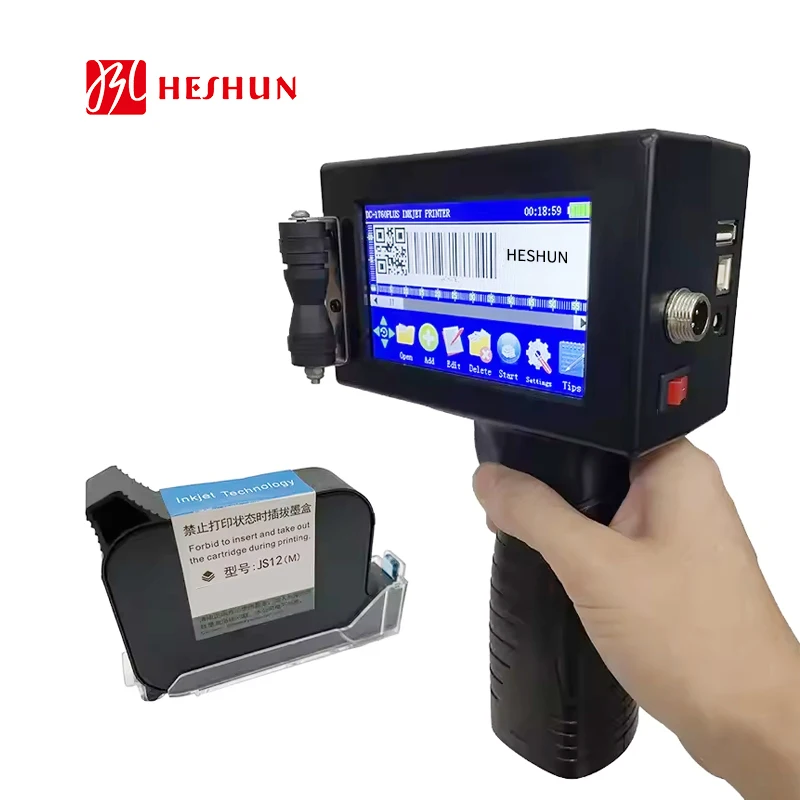 Heshun Tij 2.5 Fast Dry Solvent Cartridge For Handheld Inkjet Printer JS10 JS12 Ink Cartridges