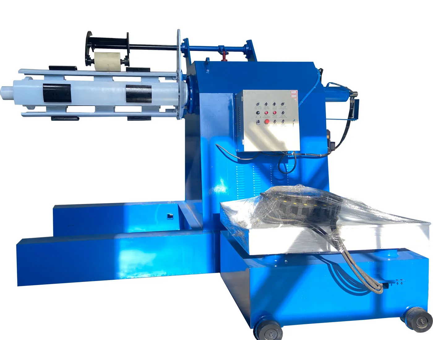 Hydraulic decoiler manufacturer metal material stainless steel plate uncoiler fully automatic
