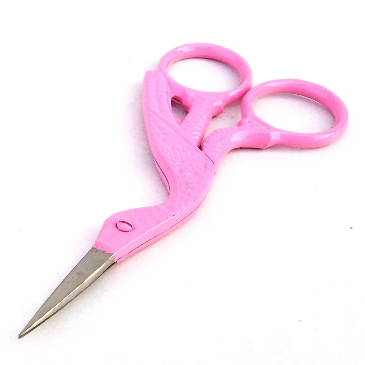 Vintage Style Sewing Scissors Embroidery Mini Crane Bird Scissors Eyebrows And Eyelashes Beautiful Multi Color Stork Scissors