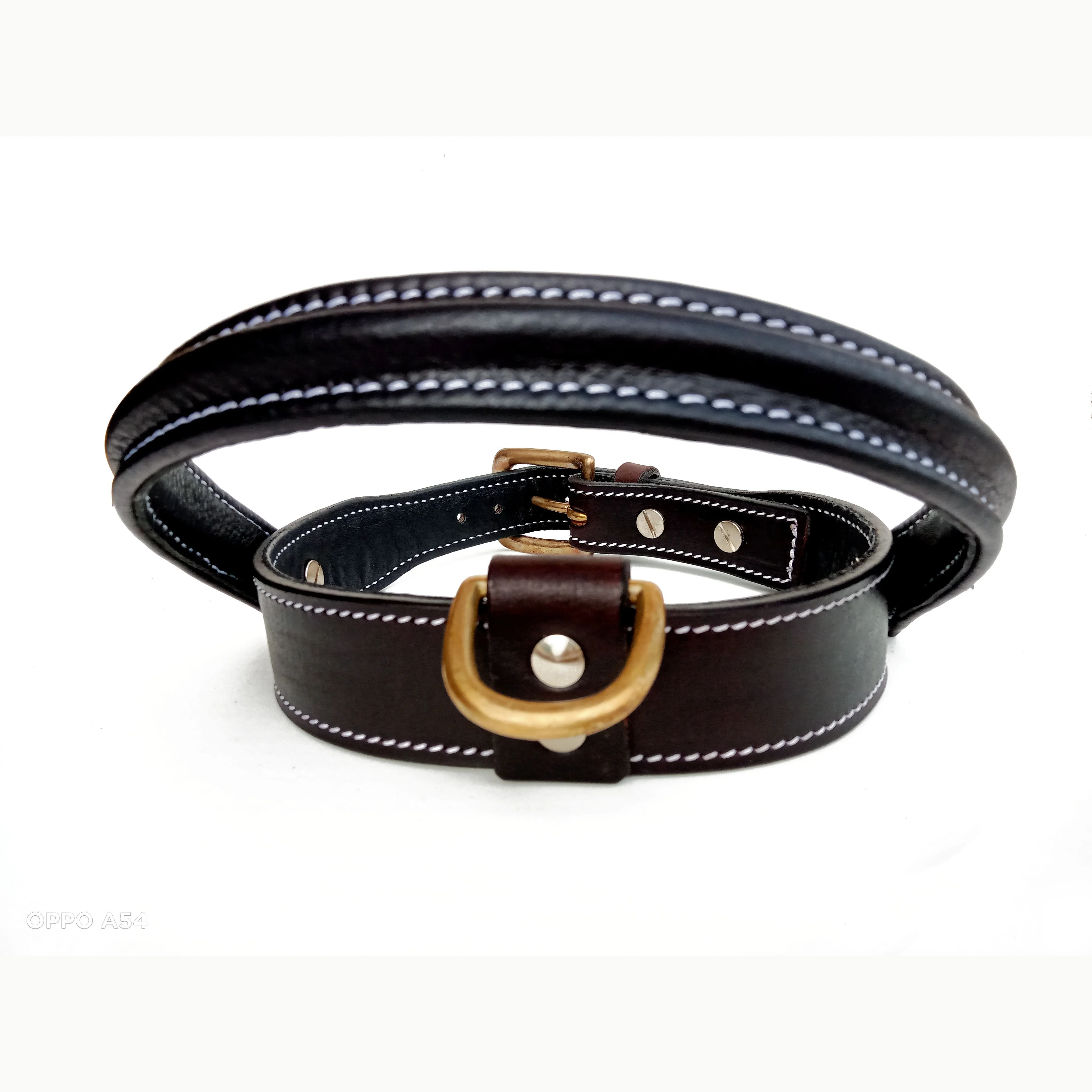 OEM & ODM VT LEATHER DOG COLLAR WITH HANDLE DURABLE HEAVY DUTY COMBAT TACTICAL DOG NECKBAND AT FACTORY PRICE