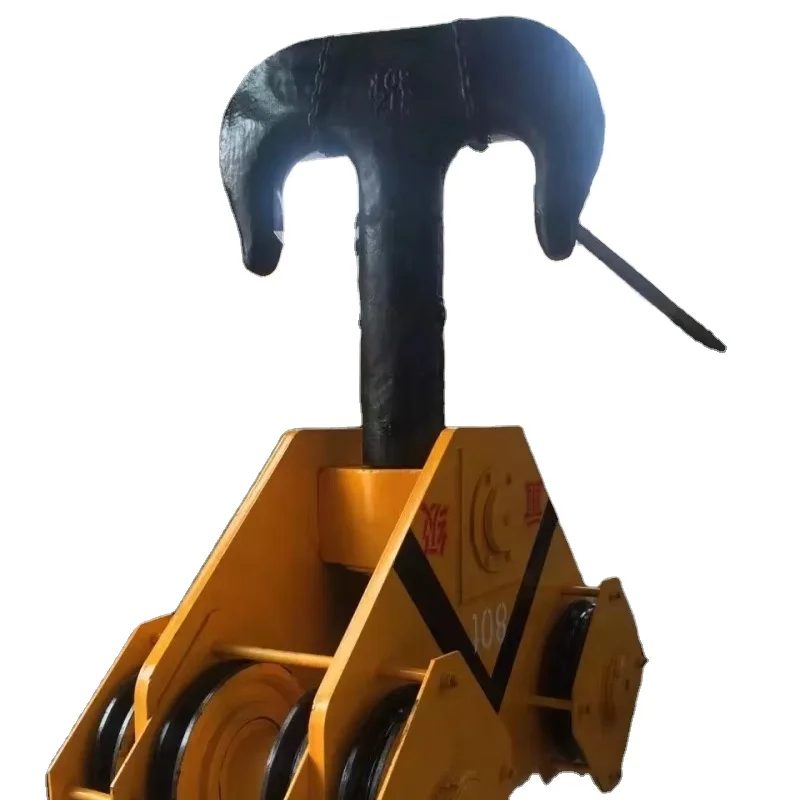 Double girder bridge crane block steel forged hook safety crane hook