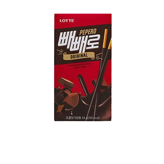 Корейская закуска в офисном стиле Lotte pebut Chocolate 54 г, 1 бар