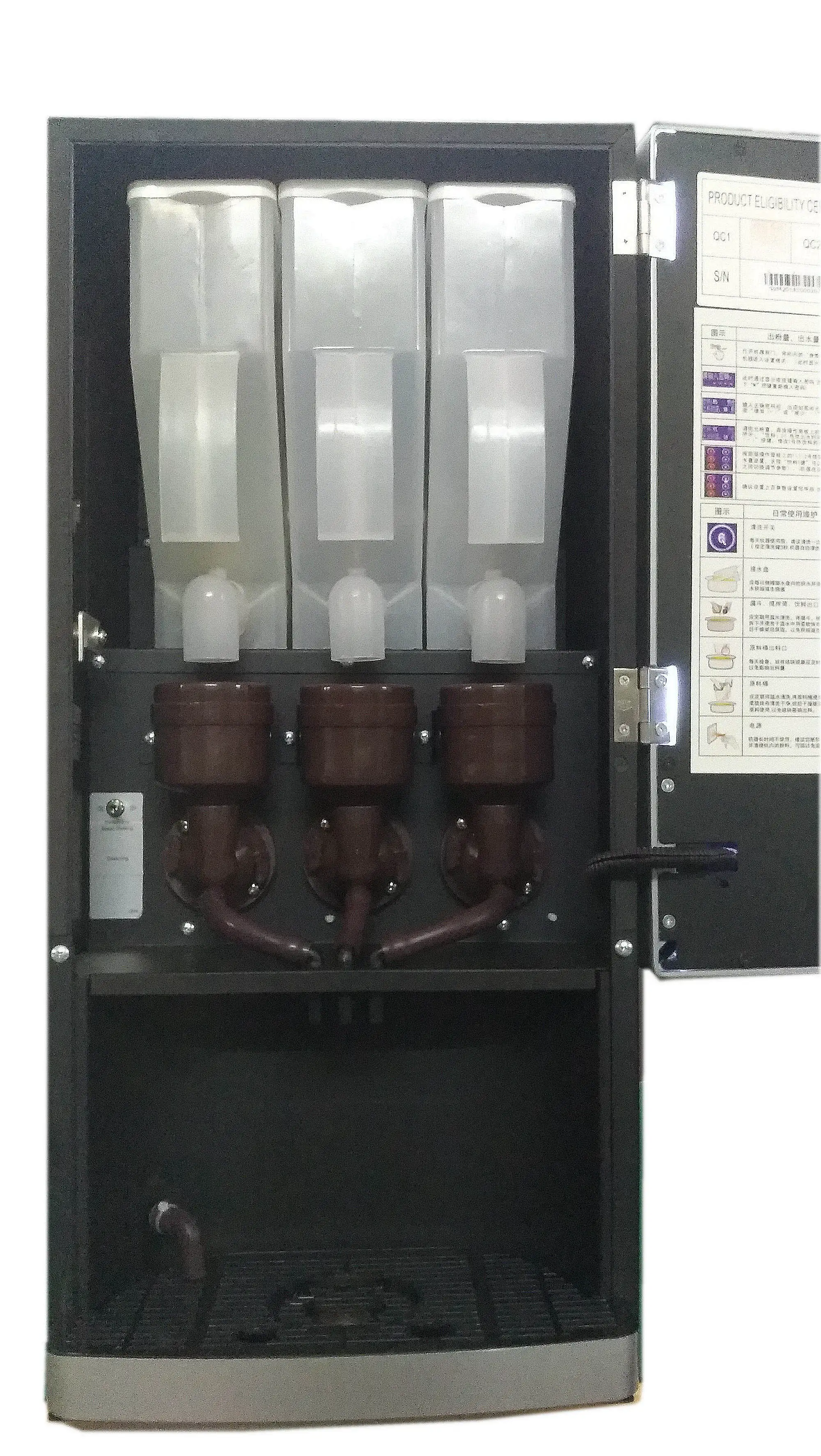 Desktop Commercial 4 Hot Flavors Instant Espresso Smart Automatic Roaster Grinders Makers Coffee Vending Machine