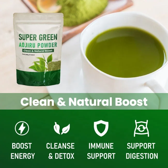 Probiotic-Rich Super Slimming Berries Green tea Comprehensive vegetable & fruit enzymes Barley seedlings Detox Juice Powder