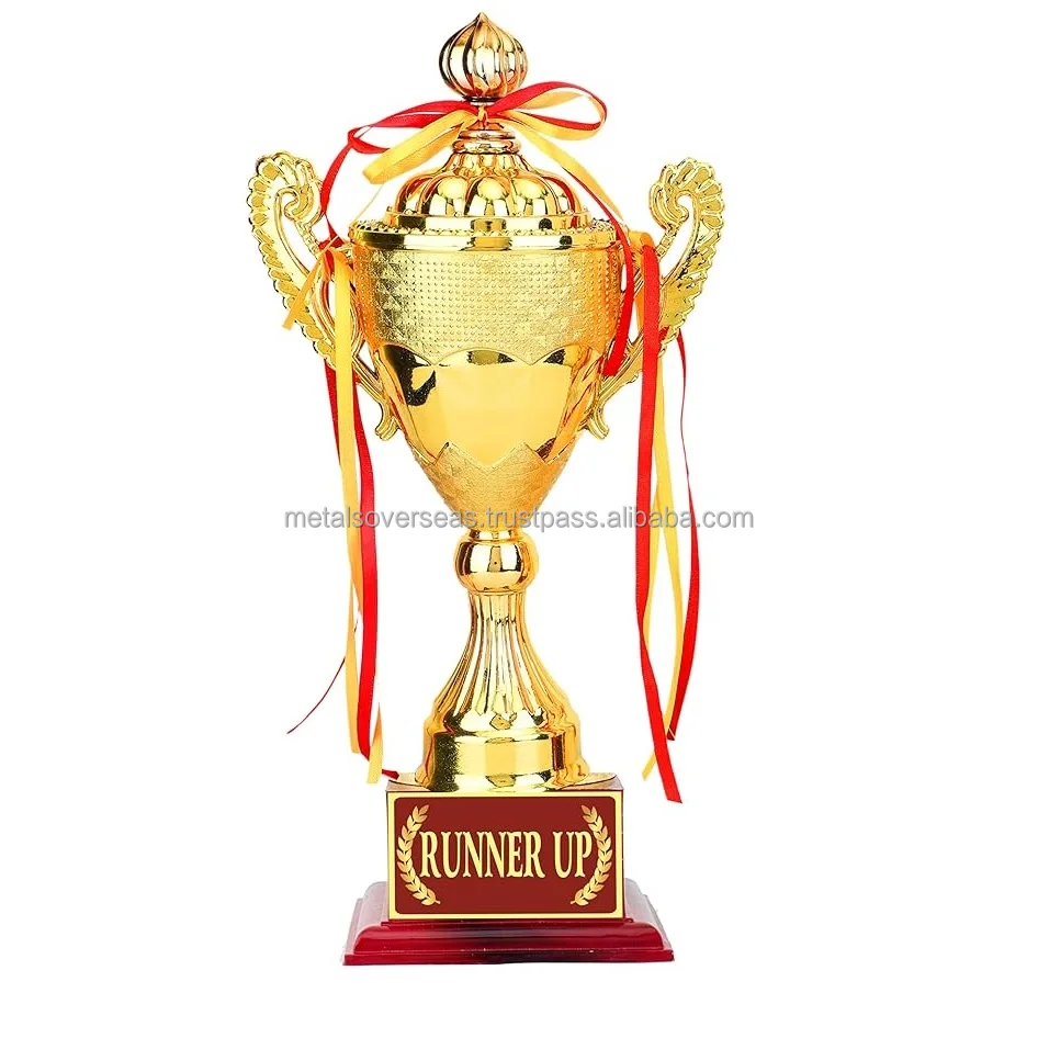 Gold Premium Runner up Match Competition Tournament/Function Prize 2nd Place Trophies Award Made by Metal Overseas