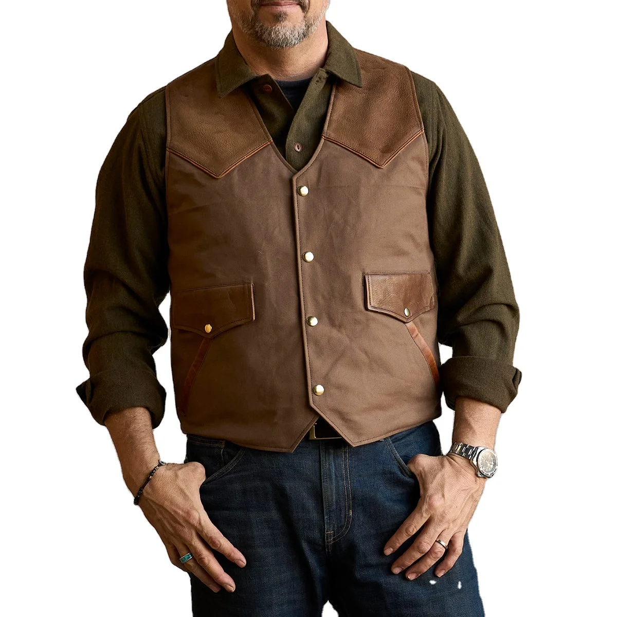 Pakistan Made Manufacturing Men Reversible Plus Size And Quick Dry For Men Low Price Men Leather Vest