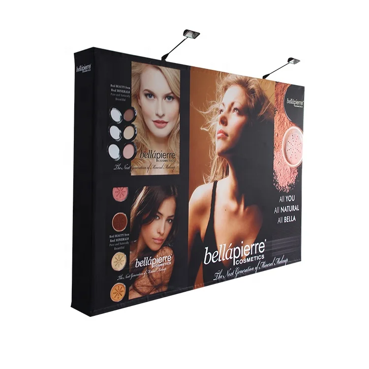 Aluminum Straight 10x8 ft Portable Light Weight Trade Show Exhibition Tension Fabric Endcap Backdrop Stands Pop Up Display