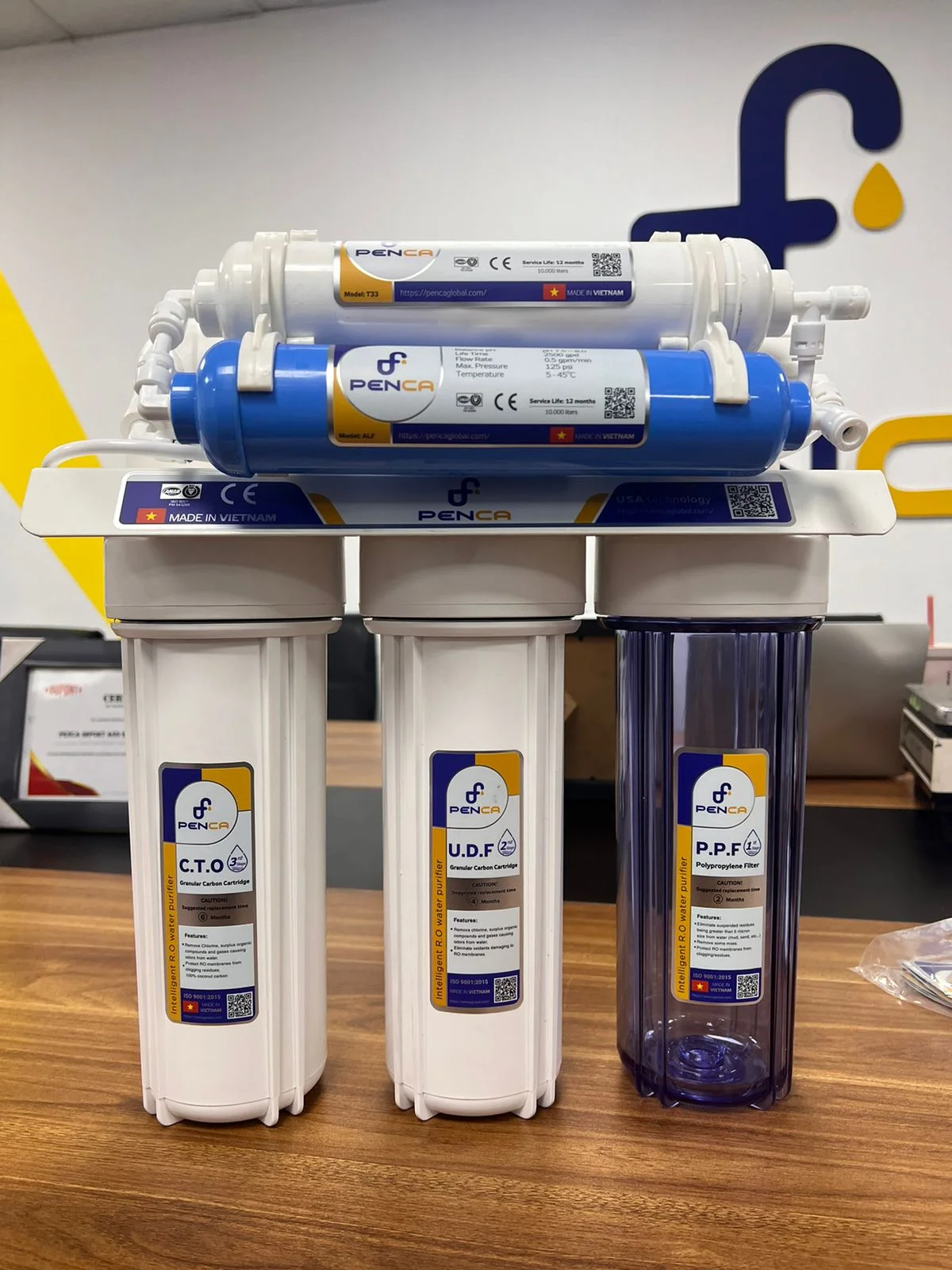 Hot Selling Water Filter System Filtro de Agua Alkaline Aquarium Filter 6 Stage Desktop Water Purifier Machine Made in Vietnam