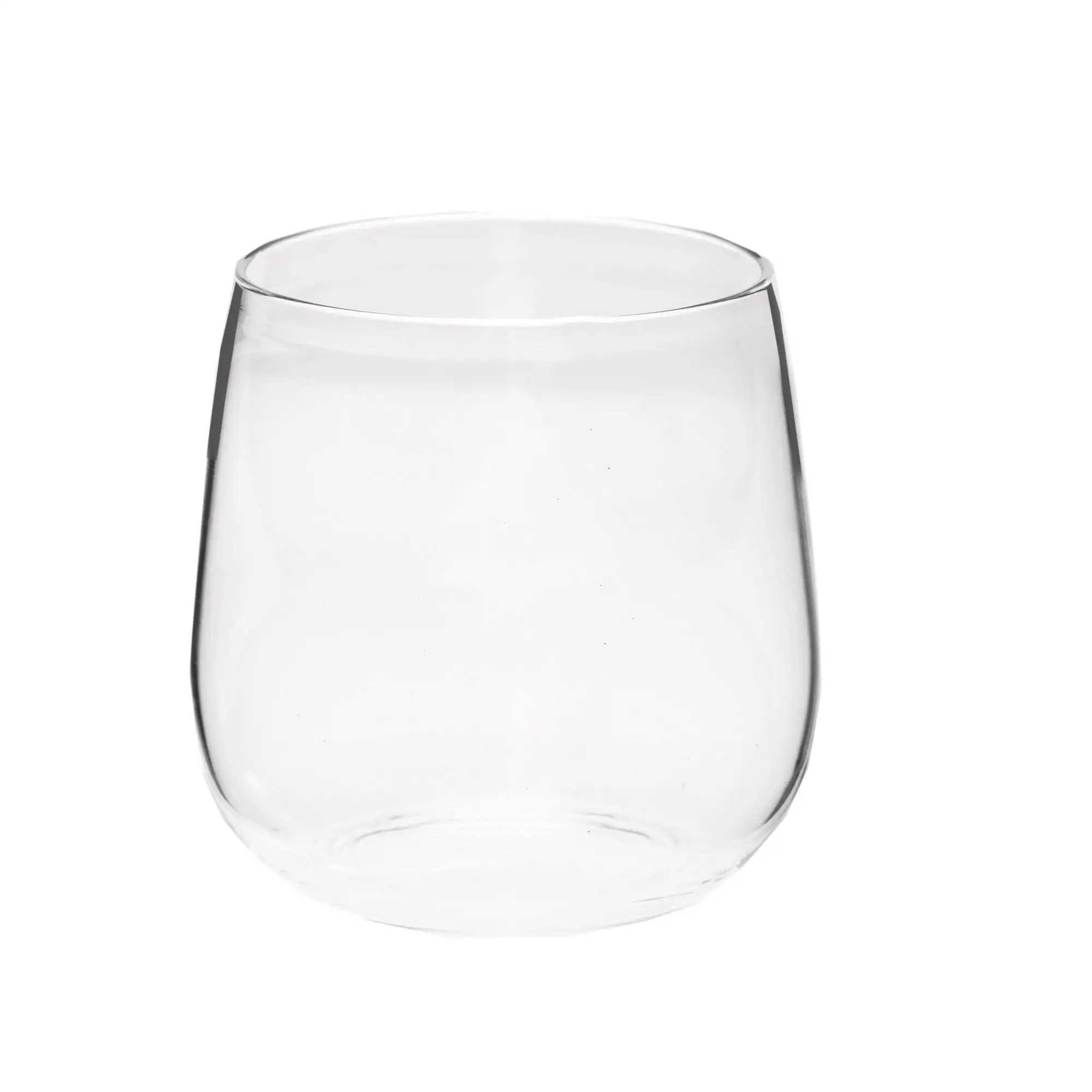 430ml Artisan Hand-Blown Borosilicate Whiskey Glass Wide Design for Stovetop Espresso Maker